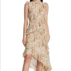 NWOT River Island ruffle mock neck dress